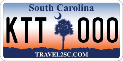 SC license plate KTT000