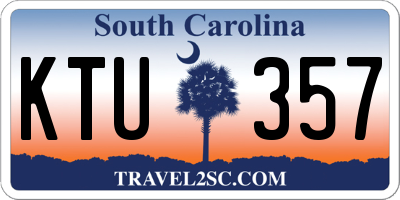 SC license plate KTU357