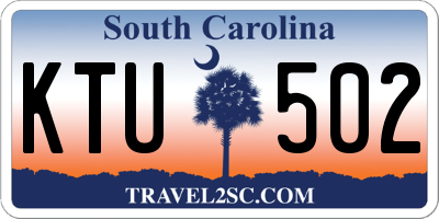SC license plate KTU502