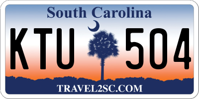SC license plate KTU504