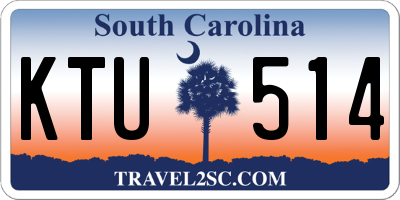 SC license plate KTU514