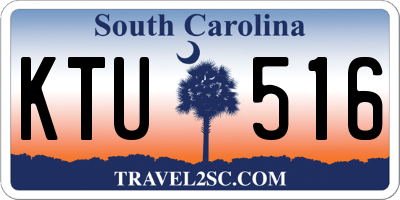 SC license plate KTU516