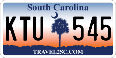 SC license plate KTU545