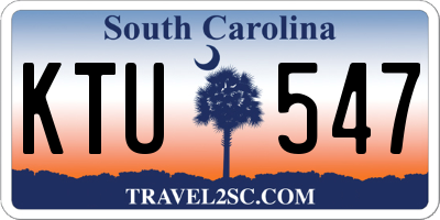 SC license plate KTU547