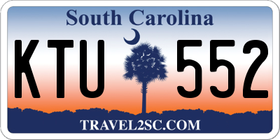 SC license plate KTU552
