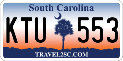 SC license plate KTU553