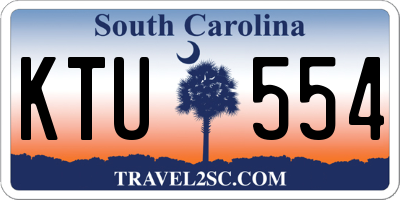 SC license plate KTU554