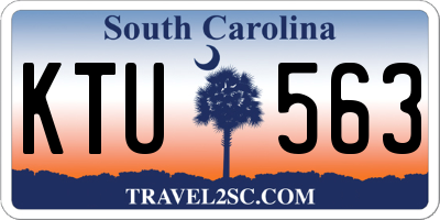 SC license plate KTU563