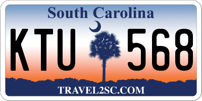 SC license plate KTU568