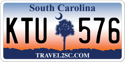 SC license plate KTU576