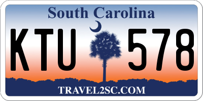 SC license plate KTU578
