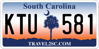 SC license plate KTU581