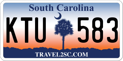 SC license plate KTU583