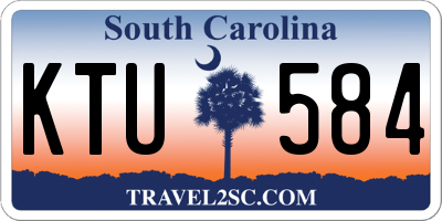 SC license plate KTU584
