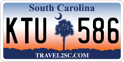 SC license plate KTU586