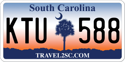 SC license plate KTU588