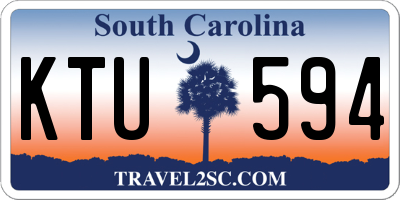 SC license plate KTU594