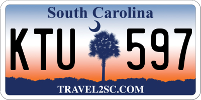 SC license plate KTU597
