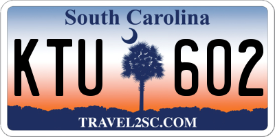SC license plate KTU602