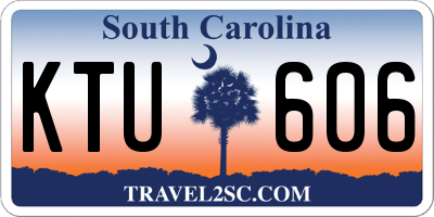 SC license plate KTU606