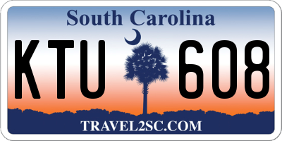 SC license plate KTU608