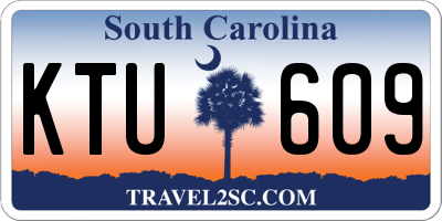 SC license plate KTU609