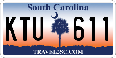 SC license plate KTU611