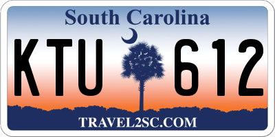 SC license plate KTU612