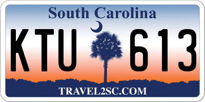 SC license plate KTU613