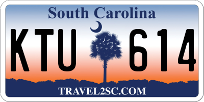 SC license plate KTU614