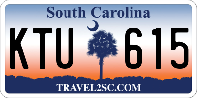 SC license plate KTU615