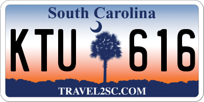 SC license plate KTU616