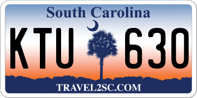 SC license plate KTU630
