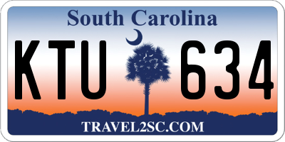 SC license plate KTU634