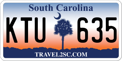 SC license plate KTU635