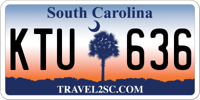SC license plate KTU636