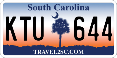 SC license plate KTU644