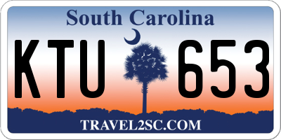 SC license plate KTU653