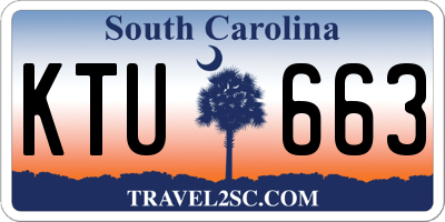 SC license plate KTU663
