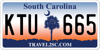 SC license plate KTU665