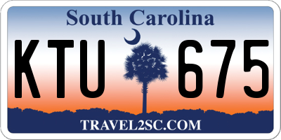 SC license plate KTU675