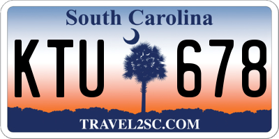 SC license plate KTU678