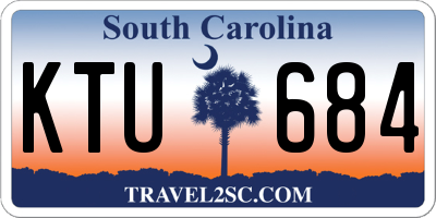 SC license plate KTU684