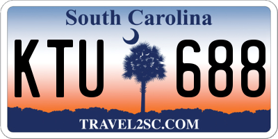SC license plate KTU688