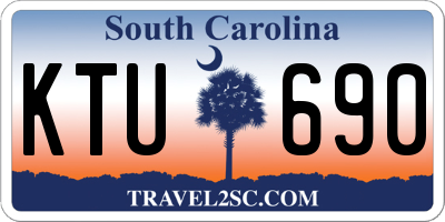 SC license plate KTU690
