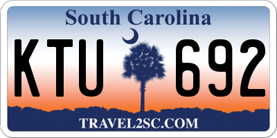 SC license plate KTU692