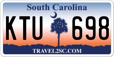 SC license plate KTU698