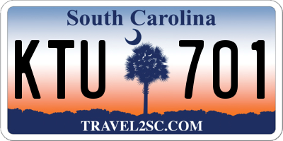 SC license plate KTU701