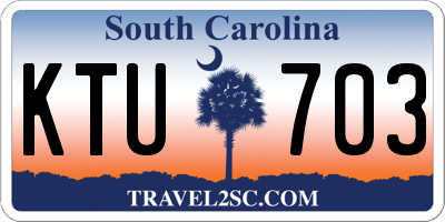 SC license plate KTU703