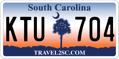 SC license plate KTU704